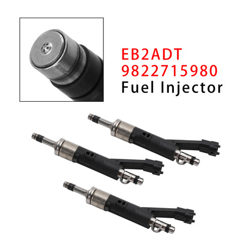 3Pcs Fuel Injector For Citroen DS Peugeot Vauxhall 1.2 EB2ADT 9822715980