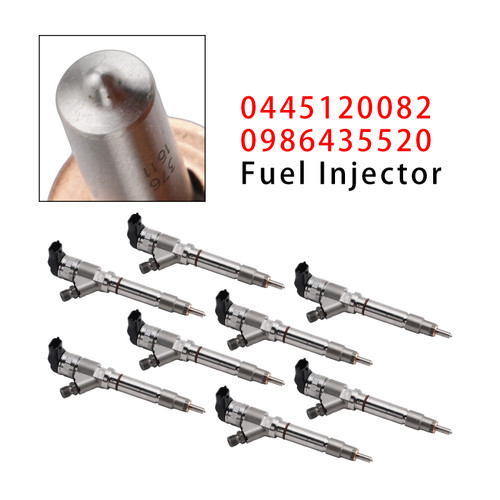 2007-2010 GMC Chevy EXPRESS 2500 3500 4500 6.6L 8Pcs Fuel Injector 0445120082 0986435520 Generic