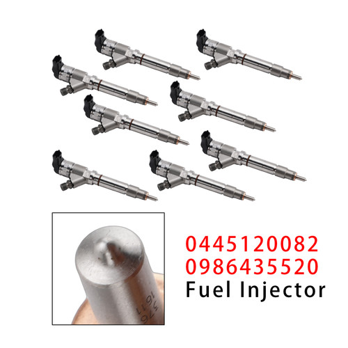 2007-2010 GMC Chevy EXPRESS 2500 3500 4500 6.6L 8Pcs Fuel Injector 0445120082 0986435520 Generic