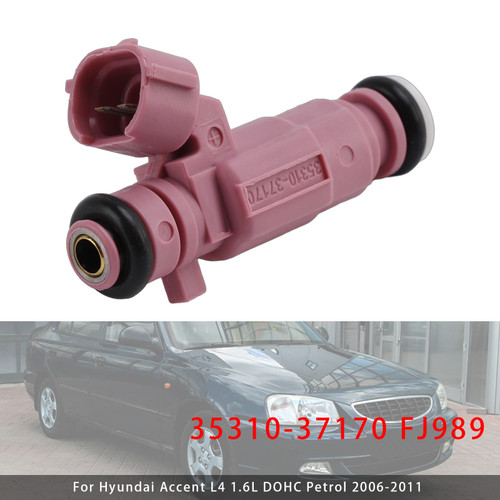 2009-2011 Kia Rio L4 1.6L DOHC 1Pcs Fuel Injector 35310-37170 FJ989 Generic