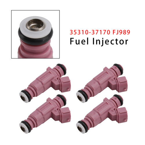 2006-2011 Hyundai Accent L4 1.6L 4Pcs Fuel Injector 35310-37170 FJ989 Generic