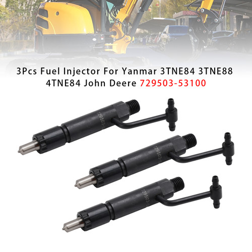 Yanmar 3TNE84 3TNE88 4TNE84 3Pcs Fuel Injector 72950353100 Generic