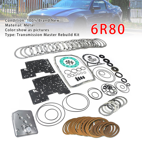 6R80 Auto Transmission Master Rebuild Kit Clutch Plates For Ford Ranger Lincoln