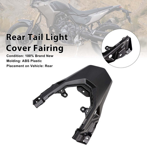 2025-2026 Yamaha Tenere 700 T700S Rear Tail Light Cover Fairing Carbon Generic