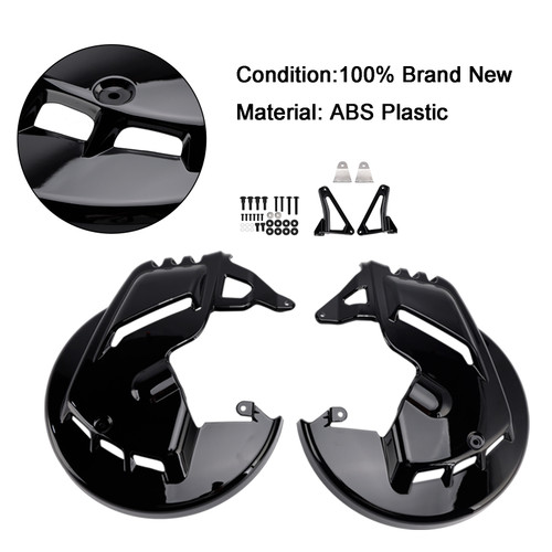 2001-2014 Honda Goldwing GL1800 Front Brake Disc Rotor Covers Black Generic