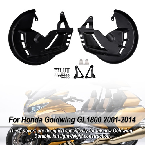 2001-2014 Honda Goldwing GL1800 Front Brake Disc Rotor Covers Matte Black Generic