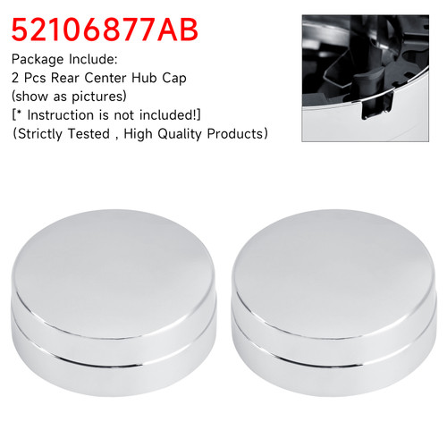 2003-2010 Dodge Ram 3500 Dually 2X Rear Center Hub Cap 52106877AB Generic