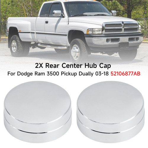 2011-2018 RAM 3500 2X Rear Center Hub Cap 52106877AB Generic