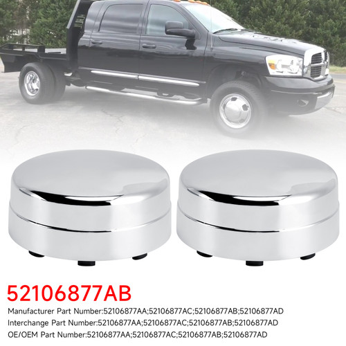 2011-2018 RAM 3500 2X Rear Center Hub Cap 52106877AB Generic
