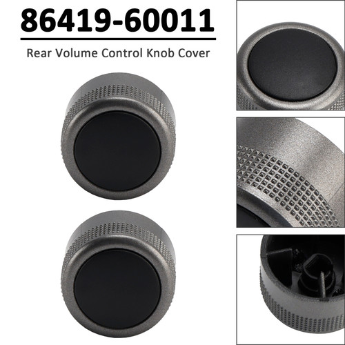 2010-2018 Toyota Land Cruiser LC200 2PCS Rear Volume Control Knob Cover 86419-60011 Generic