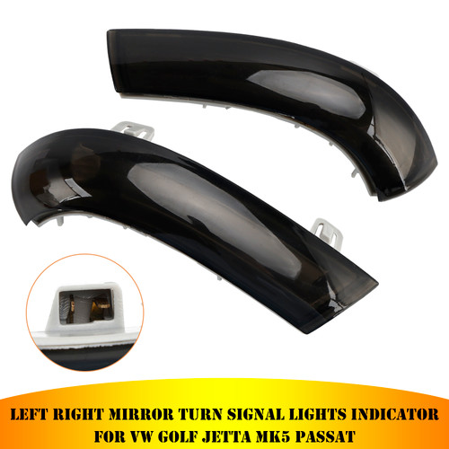2003-2010 Sharan Pair Side Mirror Indicator Turn Signal Light 1K0949101 Smoke Generic