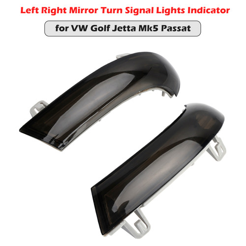 2002-2008 Skoda Superb Pair Side Mirror Indicator Turn Signal Light 1K0949101 Smoke Generic