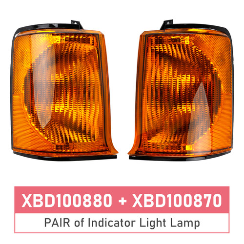 1999-2002 Land Rover Discovery 2 Pre-Facelift Models PAIR of Indicator Light Lamp XBD100880 XBD100870 Yellow Generic