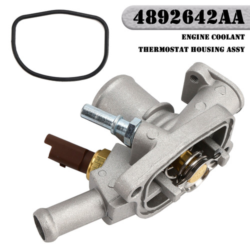 2016-2017 Fiat 500X L4 1.4L Engine Coolant Thermostat Housing Assy 4892642AA Generic