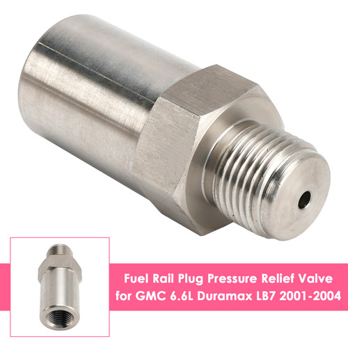 2001-2004 Chevrolet Silverado 2500HD/3500HD 6.6L Fuel Rail Plug Pressure Relief Valve Generic