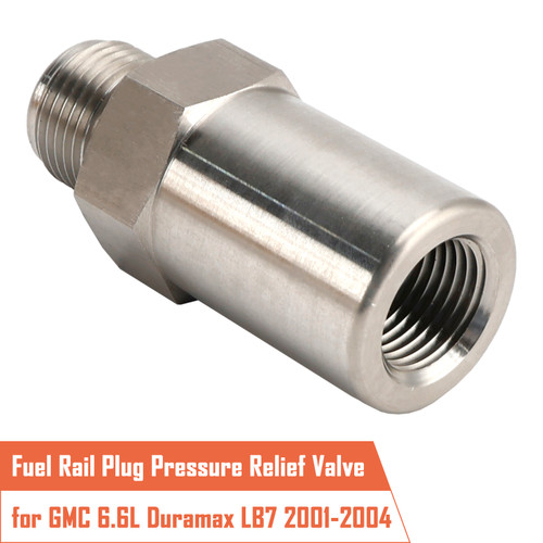 2001-2004 GMC Sierra 2500HD/3500HD 6.6L Fuel Rail Plug Pressure Relief Valve Generic