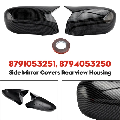 2006-2012 Lexus IS250 IS350 ES350 LS460 LS600h Side Mirror Covers Rearview Housing 8791053251 8794053250 Carbon Generic