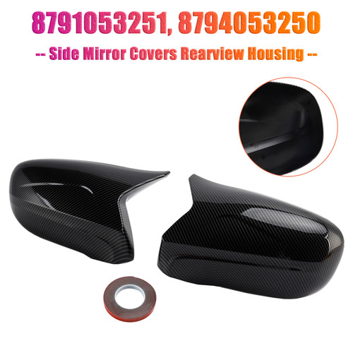 2006-2012 Lexus IS250 IS350 ES350 LS460 LS600h Side Mirror Covers Rearview Housing 8791053251 8794053250 Carbon Generic