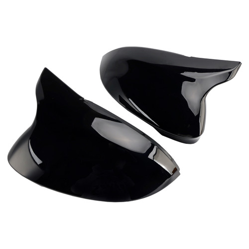 2020-2024 Volkswagen VW Golf 8 MK8 VIII 8R R GTI GTE GTD 2x Wing Door Mirror Cover Cap Casing Gloss Black Generic