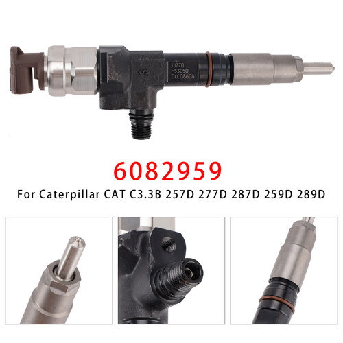 1Pcs Fuel Injector For Caterpillar CAT C3.3B 257D 277D 287D 259D 289D 6082959