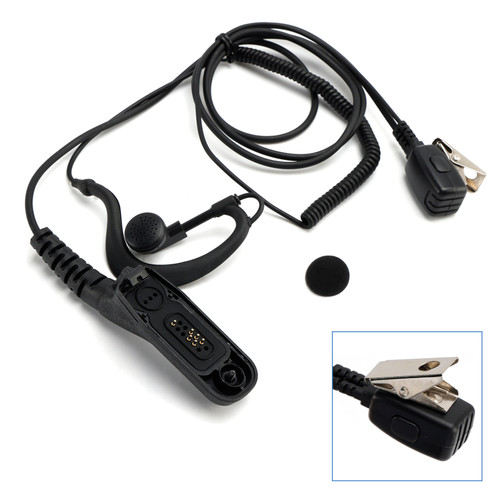 8268-614 Curved Earhook Headset For XPR6300 XiR P8200 DP3400 DGP4150 APX1000