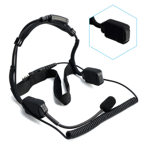 7.1-C9 Advanced Rear Mount Big Plug Tactical Earhook Headset Bone Headphones