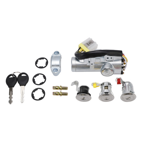 1997-2006 Nissan Navara D22 Ignition Barrel Door Lock Kit w/ 2 Keys K9810-2S806 Generic