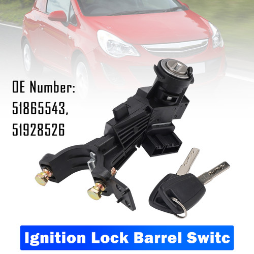 2010- Vauxhall Combo D Ignition Lock Barrel Switch Starter 51865543 51928526 Generic