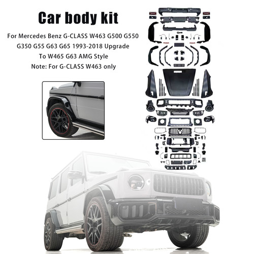 1993-2018 Mercedes Benz G-CLASS W463 G500 G550 G350 G55 G63 G65 Body Kit Bumper W465 G63 D AMG Style Generic