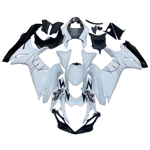 2011-2023 Suzuki GSXR600 GSXR750 K11 White Alstare Corona Amotopart Fairings Plastics Customs Fairing