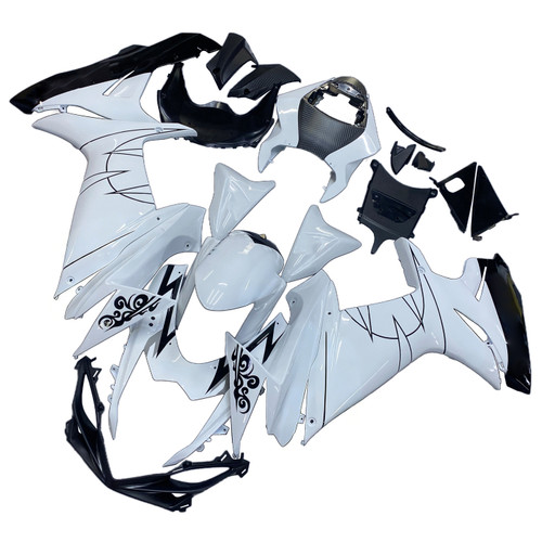 2011-2023 Suzuki GSXR600 GSXR750 K11 White Alstare Corona Amotopart Fairings Plastics Customs Fairing
