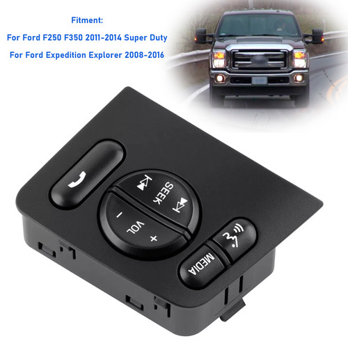 2011-2014 Ford F250 F350 Super Duty Steering Wheel Media Control Button DC3T9E740BAW Generic