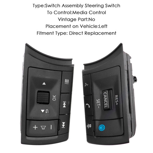 2021-2024 Nissan Steering Wheel Audio Volume Cruise Control Switch 25550-6RF6B Generic