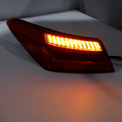 2016-2021 Toyota Camry Sedan 4DR Left+ Right Red Rear LED Brake Tail Lights Generic