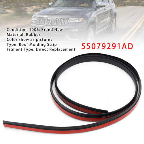 2011-2022 Jeep Grand Cherokee Left Roof Molding Strip 55079291AD Generic