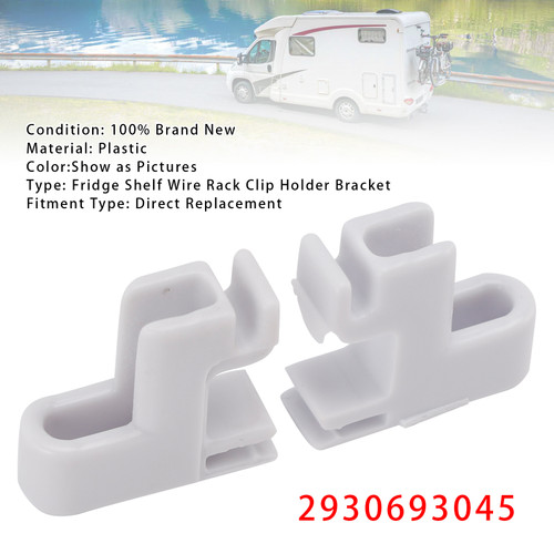2PCS Fridge Shelf Wire Rack Clip Holder Bracket 2930693045 For Dometic RV