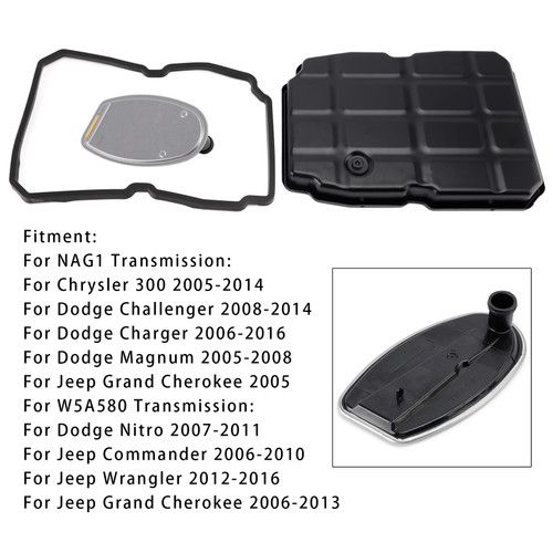 2005 Jeep Grand Cherokee 722.6 Transmission Oil Pan Kit with Filter Gasket Kit NAG1 Generic