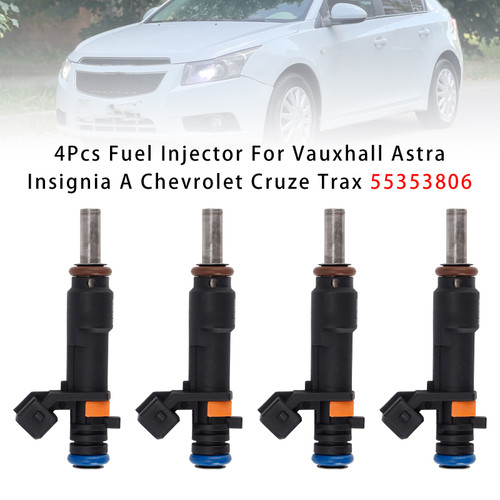 4Pcs Fuel Injector For Vauxhall Astra Insignia A Chevrolet Cruze Trax 55353806