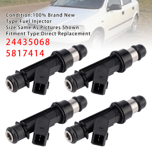 1998-2023 Vauxhall Astravan Petrol 4Pcs Fuel Injector 24435068 5817414 Generic