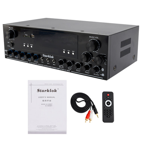3000W Stereo HiFi Power Amplifier 5.1Channel Subwoofer Bluetooth Amplifier Audio