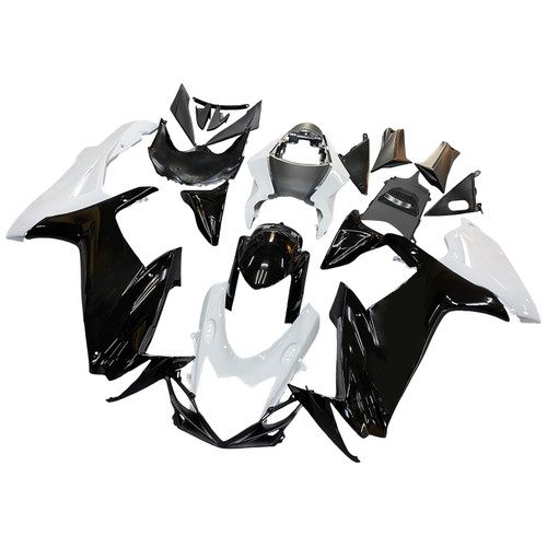 2011-2023 Suzuki GSXR600 GSXR750 K11 Black White GSXR Amotopart Fairings Plastics Customs Fairing