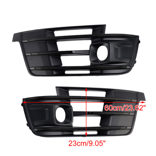 2016-2019 Audi Q7 S-line 2PCS Front Bumper Fog Light Grille Cover 4M0807681E Generic