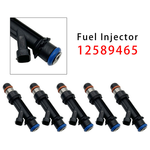 2006 2007 Isuzu i-350 i-370 5Pcs Fuel Injector 12589465 Generic