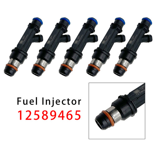 2006 2007 Isuzu i-350 i-370 5Pcs Fuel Injector 12589465 Generic