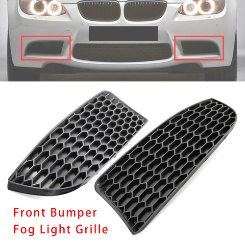 2009-2011 BMW 3 Series E90 E92 E93 M3 Style Front Bumper Fog Light Grille Black Generic