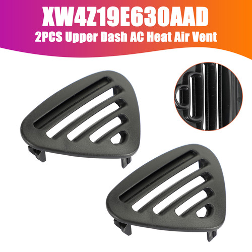 2000-2002 Lincoln LS 2PCS Upper Dash AC Heat Air Vent Black XW4Z19E630AAD Generic