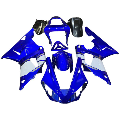 2000-2001 Yamaha YZF-R1 Blue White R1 Racing Amotopart Fairings Customs Fairing