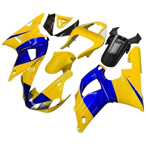 2000-2001 Yamaha YZF-R1 Yellow Blue No.46 Camel Racing Amotopart Fairings Customs Fairing