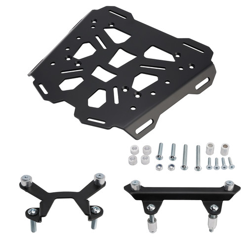 2023-2026 Suzuki V-Strom 800 DE/ RE Aluminum Top Rack Luggage Carrier Plate Matte Black Generic