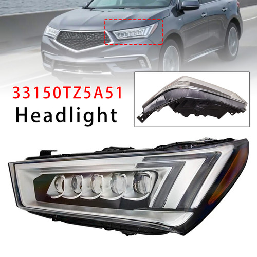 2017-2020 MDX Base Front Left LED Headlight 33150TZ5A51 Generic